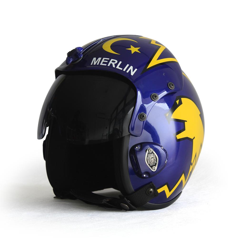 HGU-33 Top Gun Merlin V2 Flight Helmet Movie Prop - Image 4