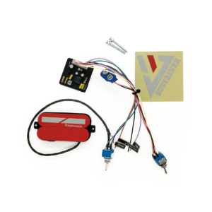 3 Mode Sustainer Pickup Kit for Electric Guitar EMG 81 Size - Red